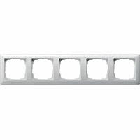 Gira System 55 Afdekraam 5-voudig zuiver wit 021503 afbeelding 2