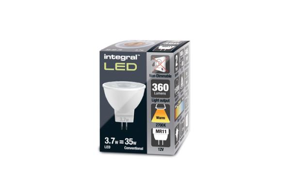 LED-spot ø35mm GU4 12V 3,7W 2700K 360lm 36° wit