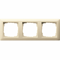 Gira System 55 Afdekraam 3-v crème 021301