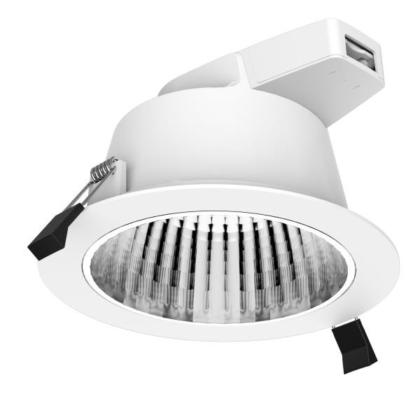Led-Downlight 18W Ww,Nw,Cw 172mm Ip54 Wit