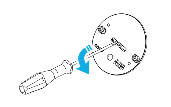 Centraaldoosdeksel met haak, rond CD/RV