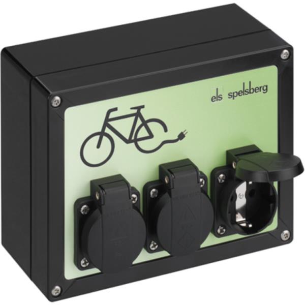 Fietsenoplaadpunt 3X WCD RA 16A Ip44 Tg Bcs 3 afbeelding 1