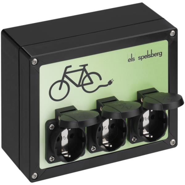 Fietsenoplaadpunt 3X WCD RA 16A Ip44 Tg Bcs 3 afbeelding 2