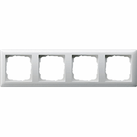 Gira System 55 Afdekraam 4-v zuiver wit 021403