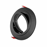 Inbouwarmatuur AR111 rond zwart afbeelding 1