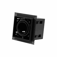 Inbouwspot/trimless 1xMR16 kantel Zwart afbeelding 1