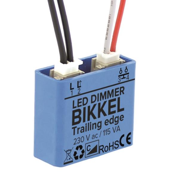 LED-dimmer Bikkel 1-100W/VA push 890300 afbeelding 2