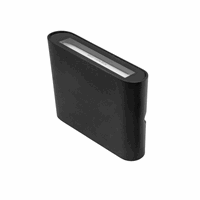 Wandlamp Up/down 6,9W 2700K dimb. zwart