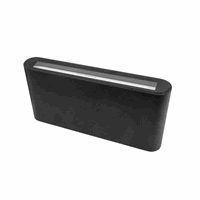 Wandlamp Palencia black double up down dimmable 2700K warm licht 12.9W 2 x 500 lumen binnen buiten