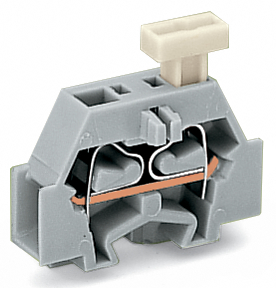 Wago 2-Dr Klem 2.5mm2 Grijs Met Fle261 afbeelding 2