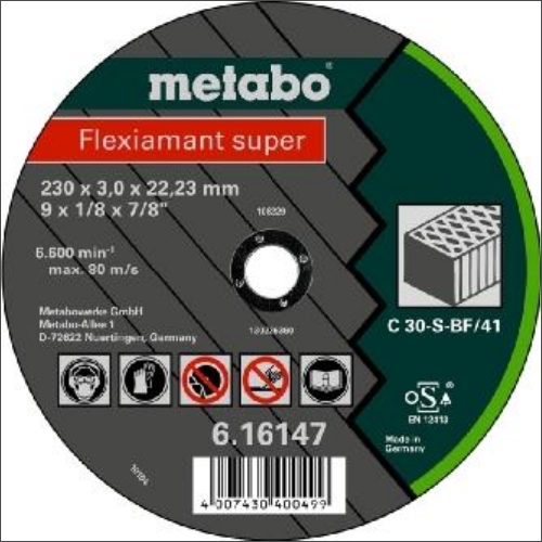 Metabo 616733000 Doorslijpschijf D= 125X2.5X22.