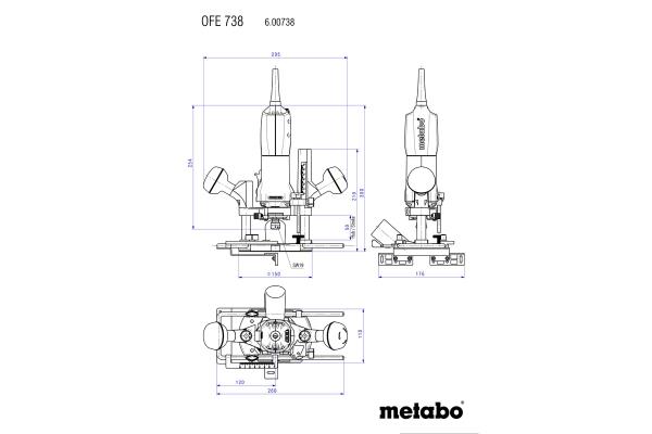Metabo Ofe 738 Bovenfrees