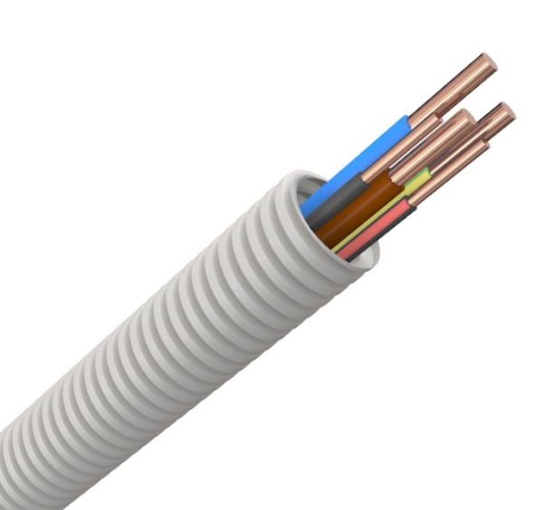 Flexbuis 16mm bedraad H07V-U 3G2,5+2x1,5mm² Eca R100