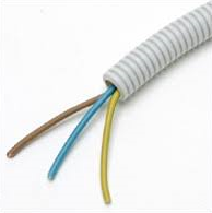 Dynamic Flexbuis 5/8" (ø16mm) PP bedraad VD 3G2,5 mm² Eca grijs (rol 100m) FLBU500010