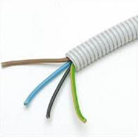 Dynamic Flexbuis 5/8" (ø16mm) PP bedraad VD 3G2,5+1x1,5 mm² Eca grijs (rol 100m) FLBU500030