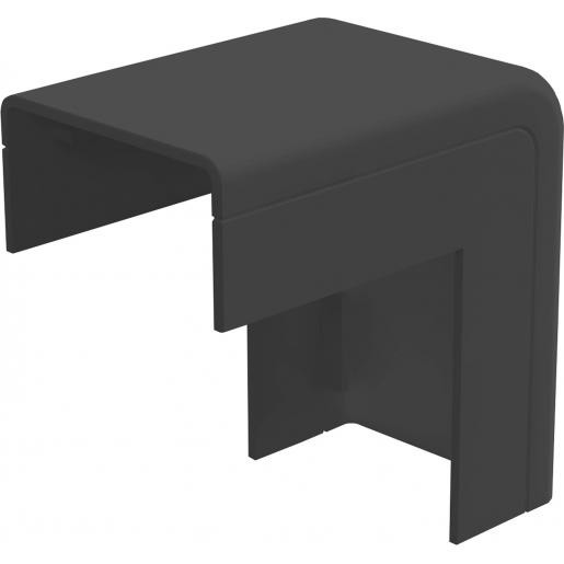 Buitenbocht zwart platte buis Canalit