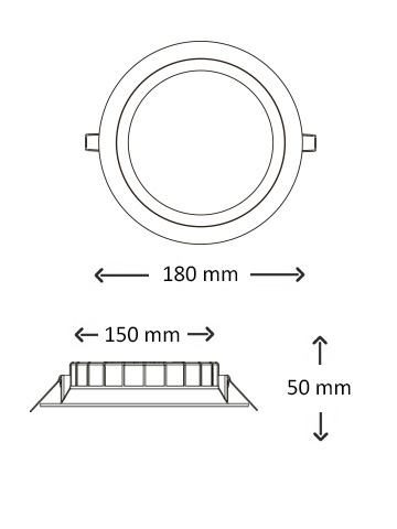 LED-downlight EasyFit 15W 3000K excl. driver afbeelding 3