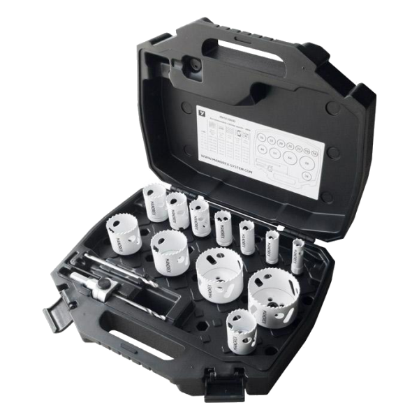 Mandrex Elektricien set Bi-metaal SpeedXcut M42, 16mm tot 51mm zesk. 8.5, 10-delig afbeelding 2