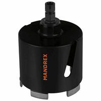 Mandrex ConcreteXdry Diamant Dozenboor 60mm met adapter MDDB1Q082B Ø82mm afbeelding 2