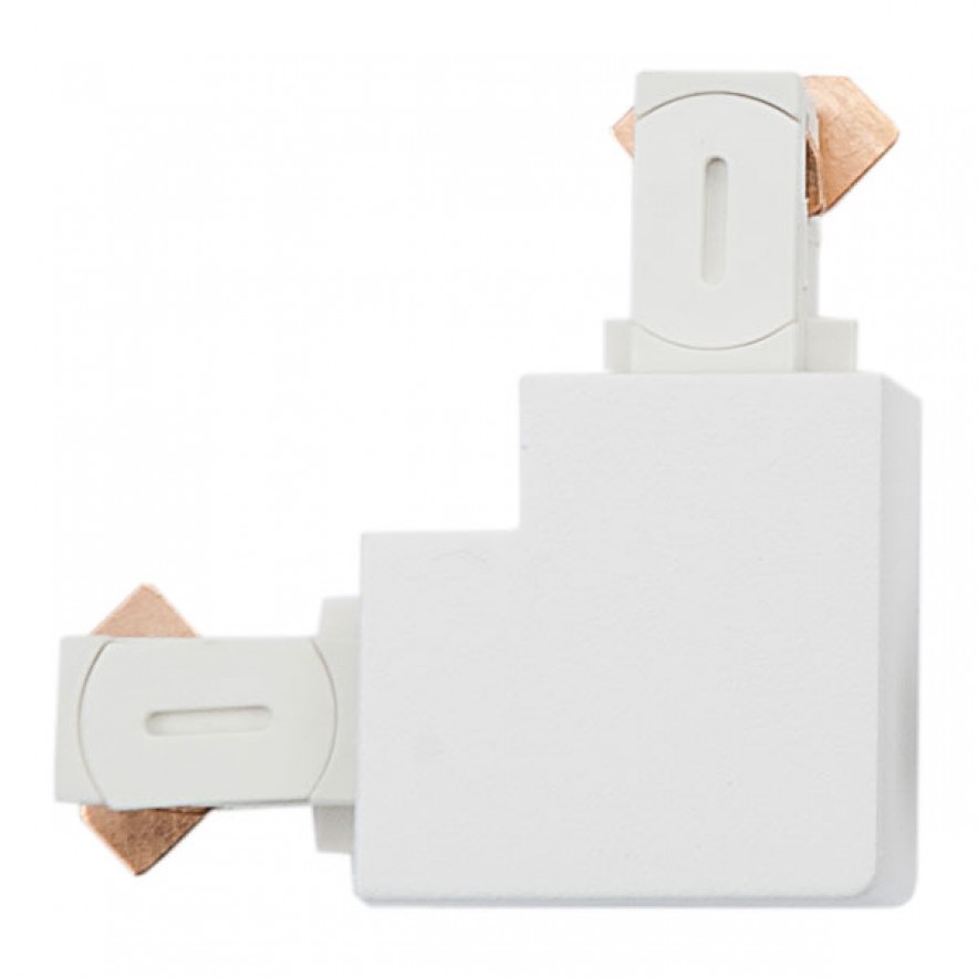 SG Zip Hoekstuk koppeling spanningsrail mat wit 230V 3060