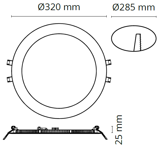 SG Sense 320 Matwit LED 2700K 17W 212280