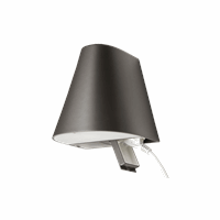 LED up & downlight grafiet dimbaar met twee stopcontacten 18W 3000K 230V