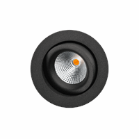 LED inbouwspot 6W zwart draai en kantelbaar 2000 tot 2800K SG 901233 Dim To Warm