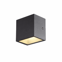 Sitra Cube Wandlamp Antraciet 1Xled 3000K