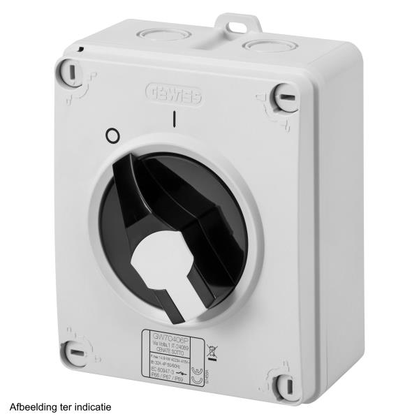 GW werkschakelaar 16A/2p IP66 opbouw GW70401P afbeelding 2