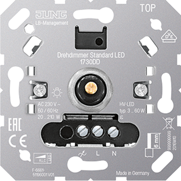 Dimmer inb draai standaard inb 3-60W HV LED