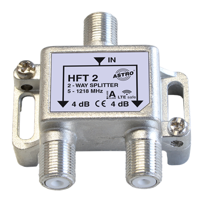 Verdeler/splitter 2v retourgeschikt F-conn. HFT2