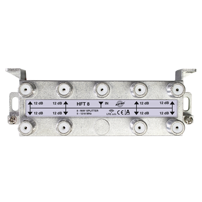Verdeler/splitter 8v retourgeschikt F-conn. HFT8 afbeelding 1
