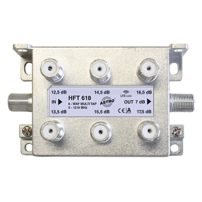 Multi-tap 6v 13-18dB demping retourgeschikt HFT618
