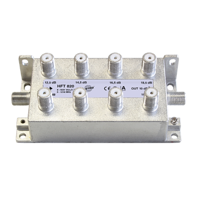 Multi-tap 8v 13-20dB demping retourgeschikt HFT820