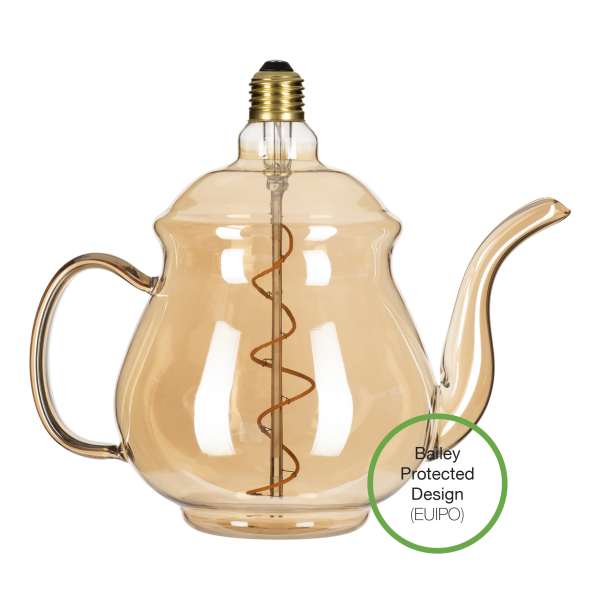 Led Teapot Earl Gold E27 4W 2200K afbeelding 1