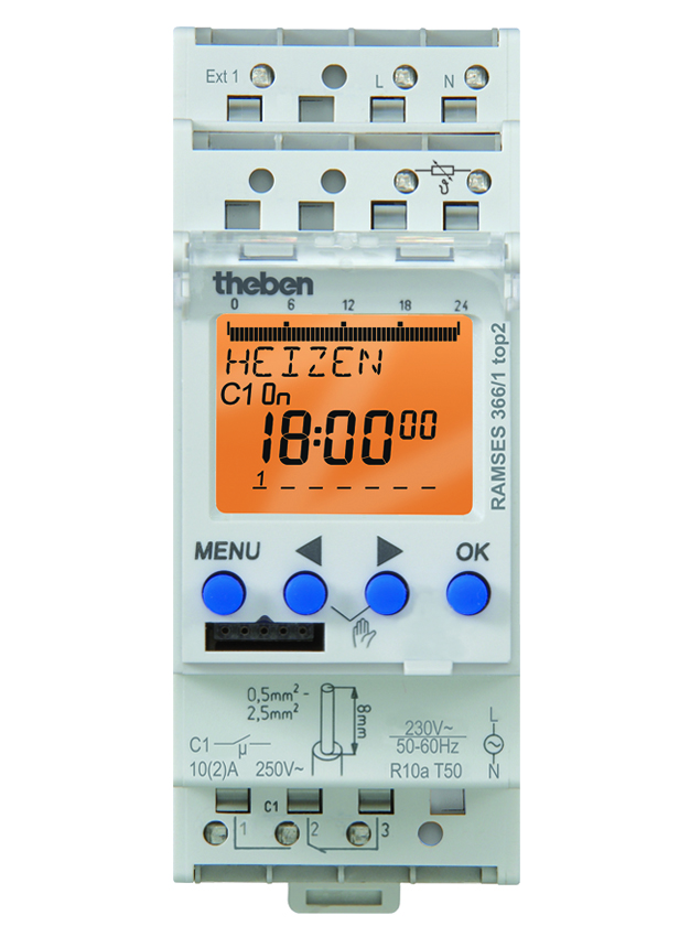 Digitale klokthermostaat, 1 kanaal, 1 zone, weekpr afbeelding 2