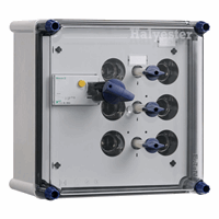 Licht-en krachtgr.kast ALS 40A 30mA +3L+1K+rails afbeelding 2