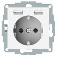 Schuko So With Usb Charger Tpb Pw Sys M afbeelding 2