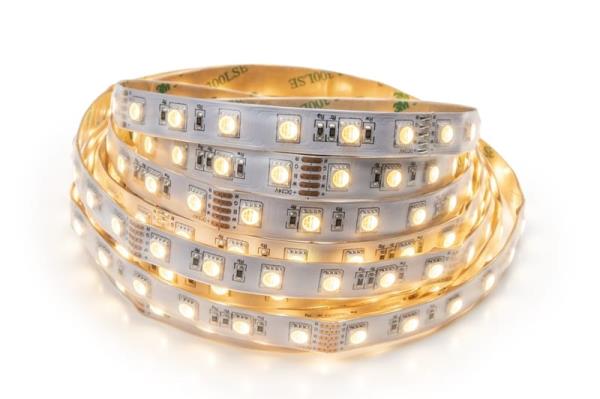 LED-strip 24V 60LED-19,2W/m RGBWW dimbaar IP65 5m