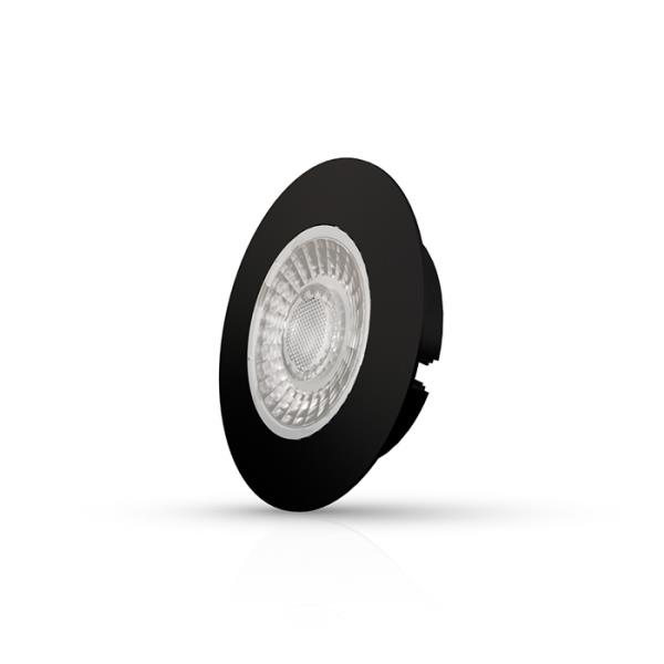 Interlight LED-spot Cabiled dimbaar 4W 2700K IP44 zwart
