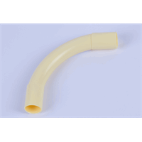 Polivolt PVC bocht 50mm creme afbeelding 2