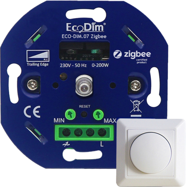 LED-dimmer 0-200W fase afsnijd ECO-DIM.07 Zigbee