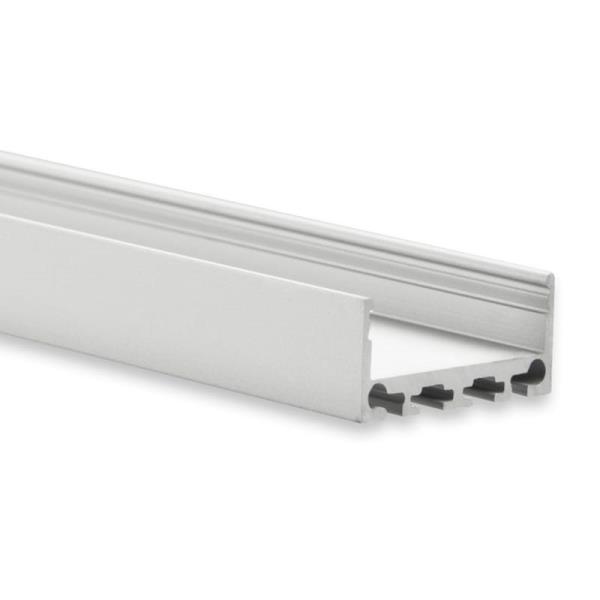 PN4 LED Profile 200cm White RAL9010,  strips 24mm afbeelding 2