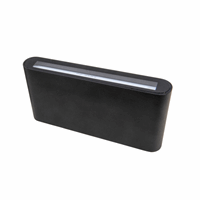 Wandlamp Palencia black double up down dimmable 2700K warm licht 12.9W 2 x 500 lumen binnen buiten