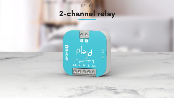 Schakelactor BlueTooth 2 kan. 2x ingang REL-02