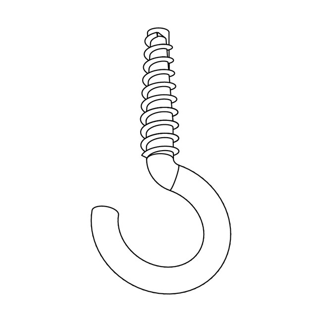 Global Trac Steel Hardware Hook 2mm Xtak11-1 afbeelding 2
