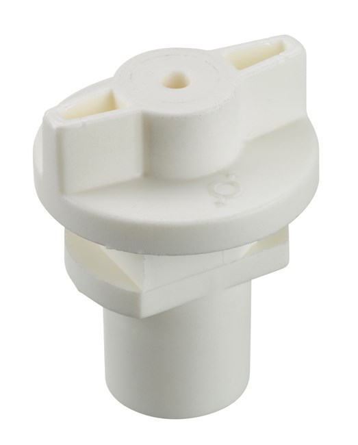 Global Trac Hook Base For 2 mm Wire White afbeelding 2