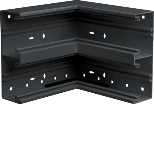 Hager Binnenhoek BR65 PVC 210mm 2x80mm vast 90° RAL9011 BR652104D9011 afbeelding 2