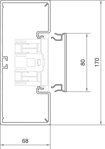 Bodemprofiel BR65 68x130 RAL9016 verkeerswit afbeelding 3