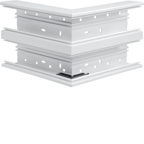 Hager Buitenhoek BR65 PVC 210mm 2x80mm vast 90° wit BR652103D9016 afbeelding 2